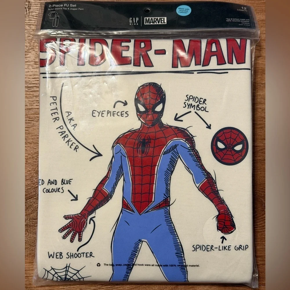 GAP Kids Spider-Man Recycled PJ Jogger Set